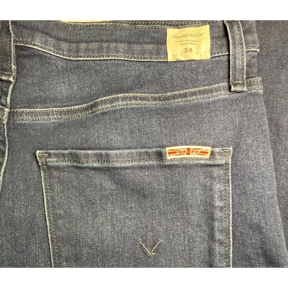 NWT Hudson Jeans Women's Ankle Crop Skinny Jeans - Deep Blue - Picture 4 of 5
